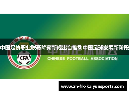 中国足协职业联赛降薪新规出台推动中国足球发展新阶段